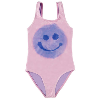 Molo Nika Swimsuit - Lilac Smile | baby kids conceptstore, duurzame kinderkleding, duurzame babykleding