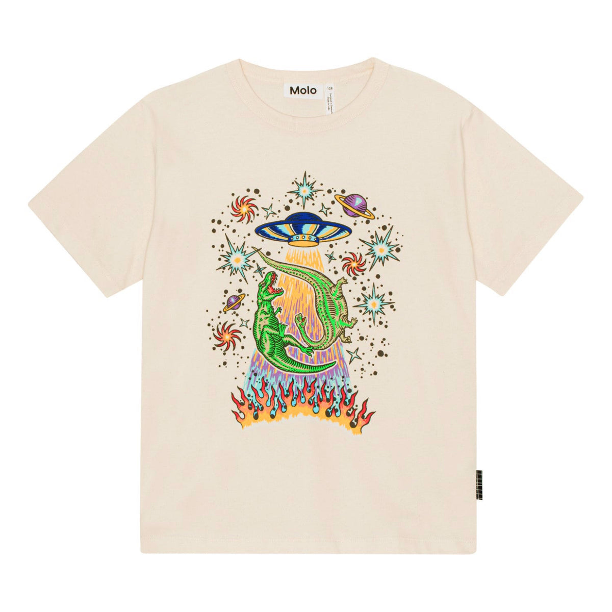 Molo Riley T-shirts - UFO and Dinos | baby kids conceptstore, duurzame kinderkleding, duurzame babykleding