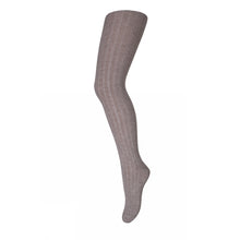 MP Denmark Cotton rib tights - Light Brown Melange | Dream out Loud