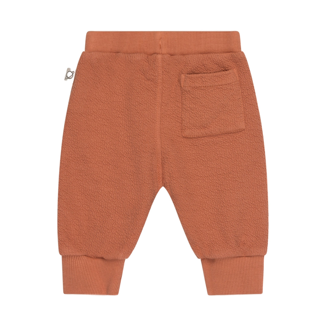 My Little Cozmo Double-faced baby pants - Terracotta