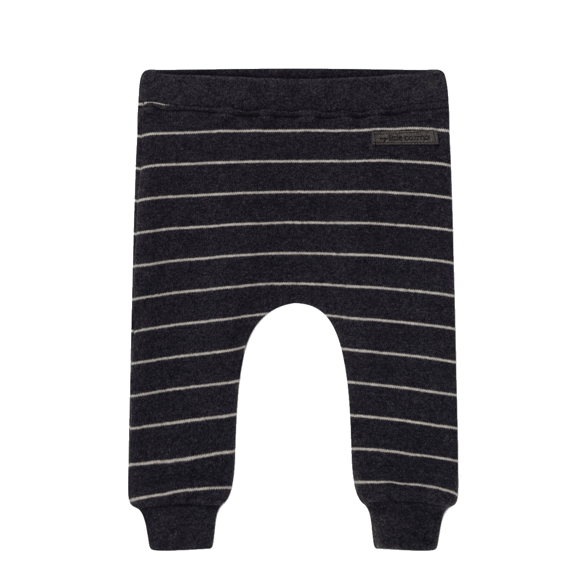 My Little Cozmo Organic stripes baby pants - Dark Grey | Dream out Loud