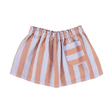 Piupiuchick Short Skirt - Orange & Purple Stripes | baby kids conceptstore, duurzame kinderkleding, duurzame babykleding