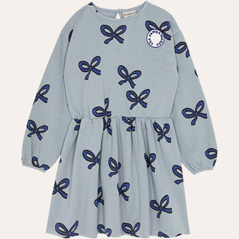 The Campamento Blue Ribbons Long Sleeves Dress - Blue | Dream out Loud