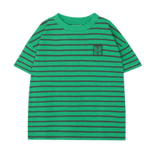 The Campamento Green Striped Kids Tshirt - Green | baby kids conceptstore, duurzame kinderkleding, duurzame babykleding