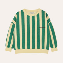 The Campamento Green Stripes Oversized Sweatshirt - Green | Dream out Loud