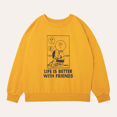 The Campamento Snoopy
  Oversized Sweatshirt - Yellow | Dream out Loud