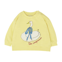 The Campamento Swan Baby Sweatshirt - Yellow | baby kids conceptstore, duurzame kinderkleding, duurzame babykleding