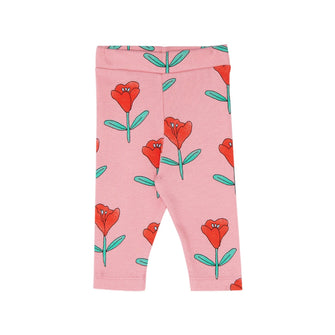 The Campamento Tulips Allover Baby Leggings - Pink | baby kids conceptstore, duurzame kinderkleding, duurzame babykleding