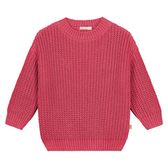 Yuki Chunky Knitted Sweater - Dragon duurzame kinderkleding, gebreide trui, biologisch katoen