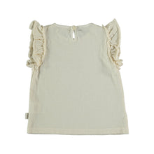 My Little Cozmo flame ruffled baby t-shirt ivory