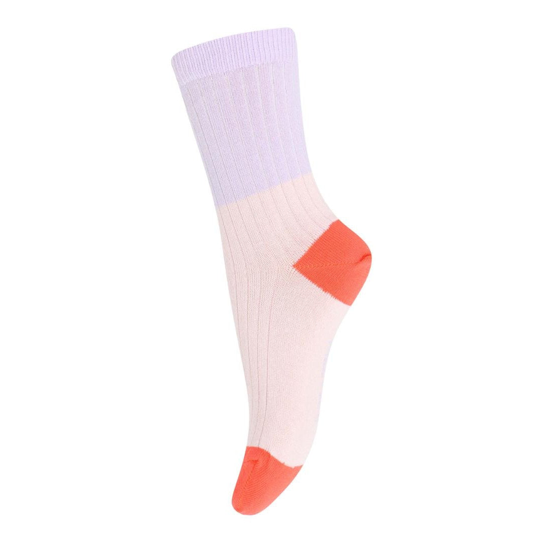 mp Denmark Block colour socks - Crystal Pink | baby kids conceptstore, fijne jongenssokken, meisjesokken en maillots. Duurzame kinderkleding.