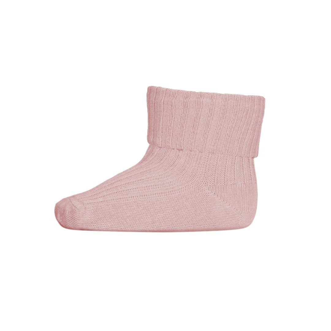 mp Denmark Cotton rib baby socks - Silver Pink | baby kids conceptstore, fijne jongenssokken, meisjesokken en maillots. Duurzame kinderkleding.