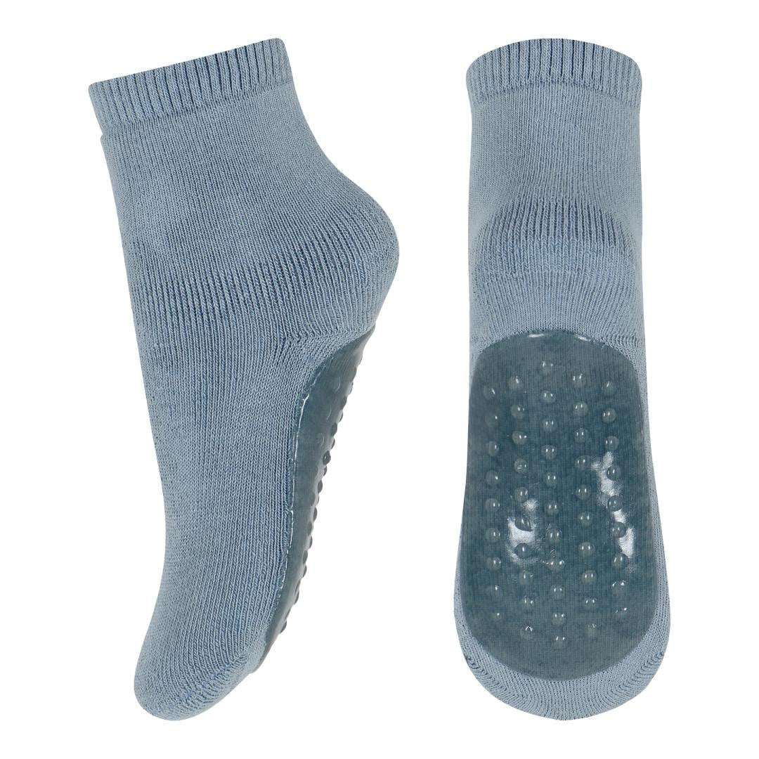 mp Denmark Cotton socks - anti-slip - Dusty Blue | baby kids conceptstore, fijne jongenssokken, meisjesokken en maillots. Duurzame kinderkleding.