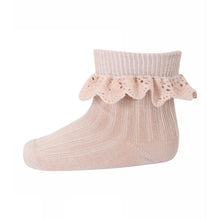mp Denmark Lisa socks with lace - Rose Dust | Dream out Loud
