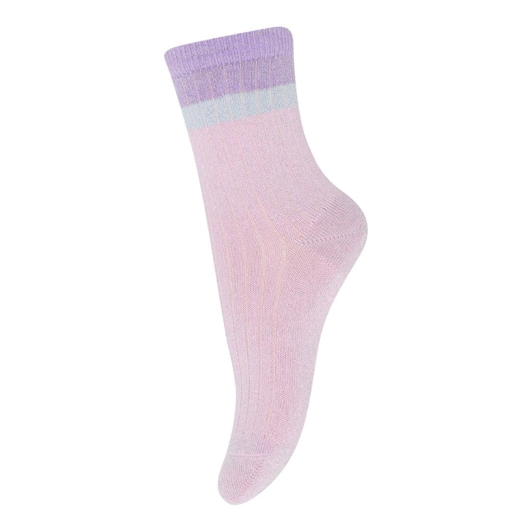 mp Denmark Norma glitter socks - Fragrant Lilac | baby kids conceptstore, fijne jongenssokken, meisjesokken en maillots. Duurzame kinderkleding.